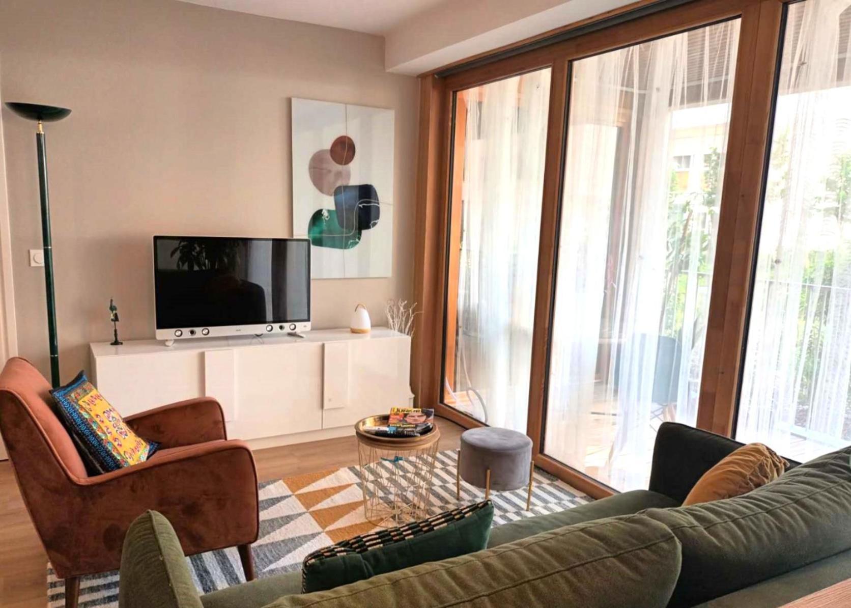 Saint Jean Gare Bel T3 Appartement Free Parking Bordeaux Bagian luar foto